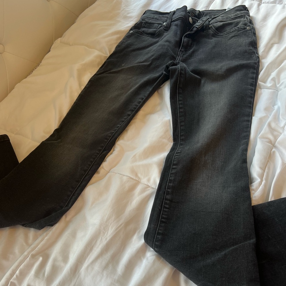 BOOTCUT LOWRISE JEANS | black bootcut flared jeans